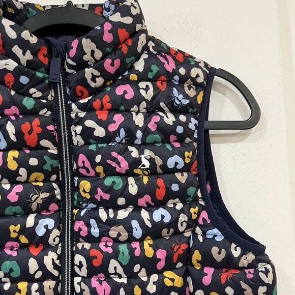 Joules Women’s Snug Gilet Multicolor Print Packable Puffer Vest UK 10 US 6 - Picture 4 of 8